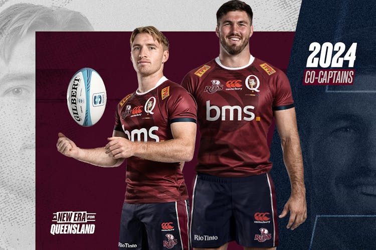 Liam Wright and Tate McDermott named 2024 Queensland Reds co-captains