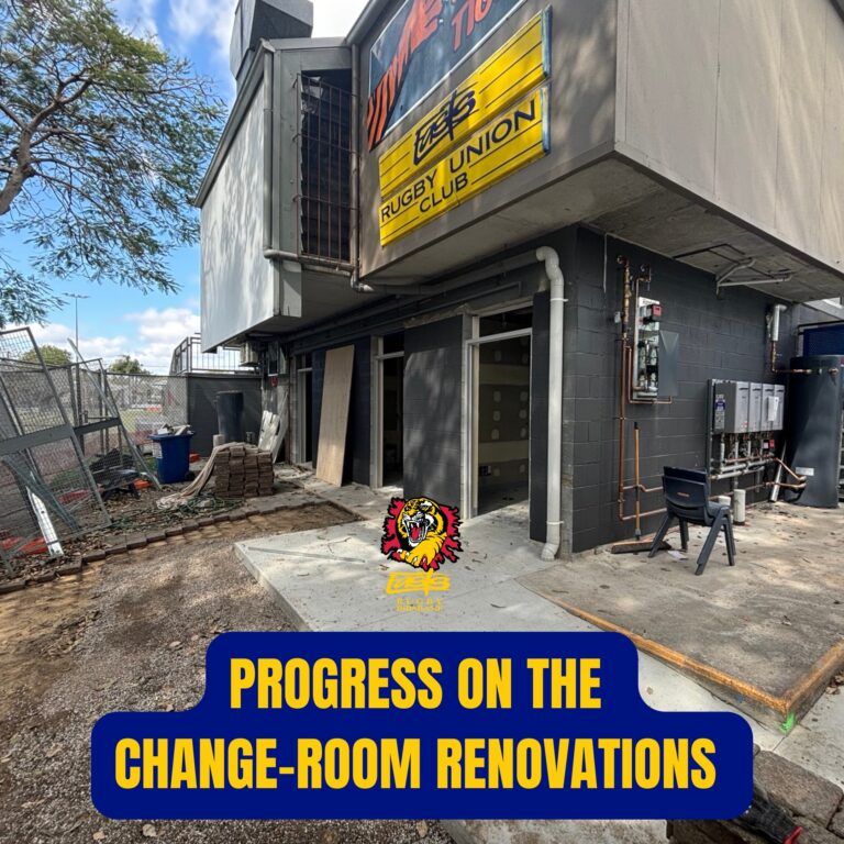 Progress on change room